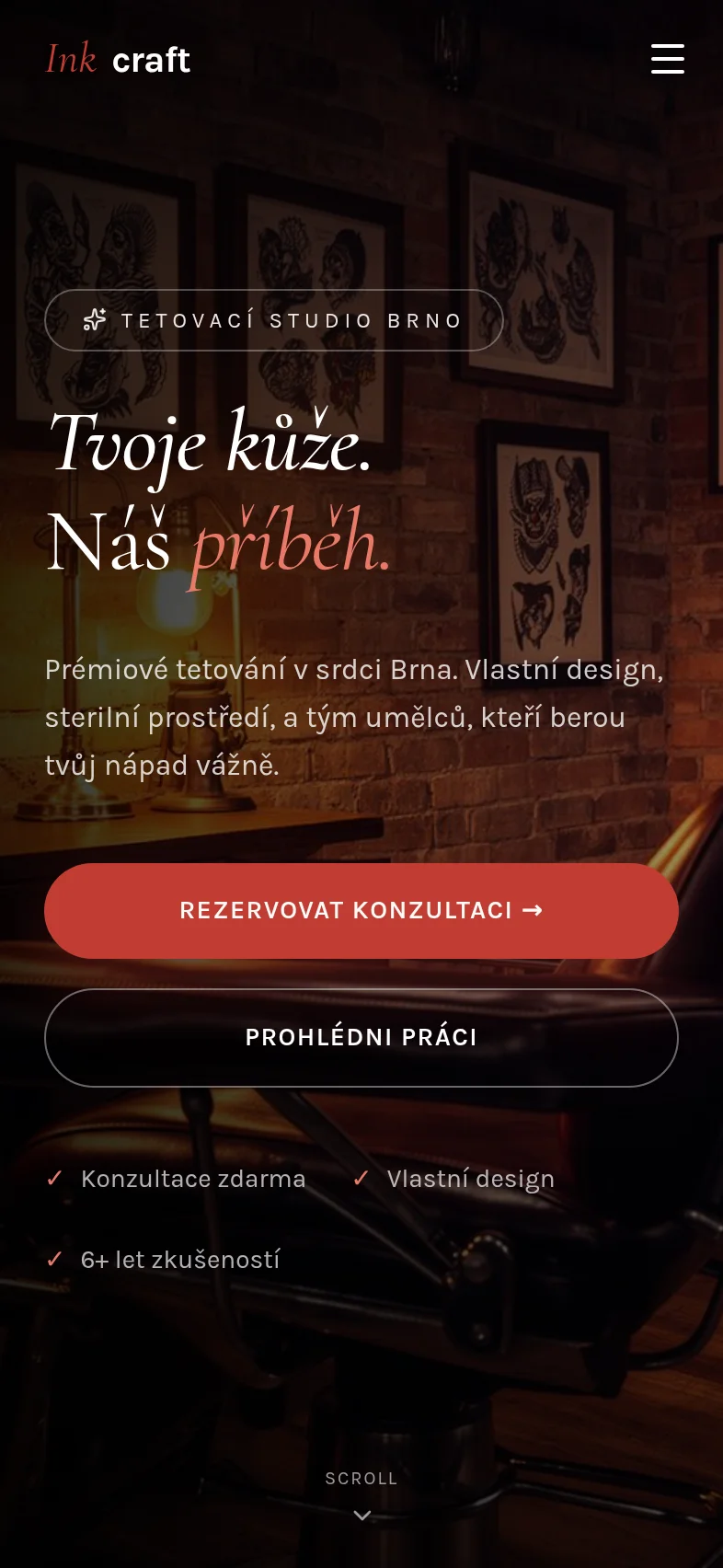INKCRAFT Studio — mobile preview